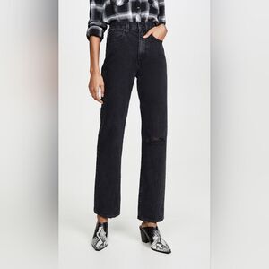 SLVRLAKE London Crop Long Gone Jeans Black